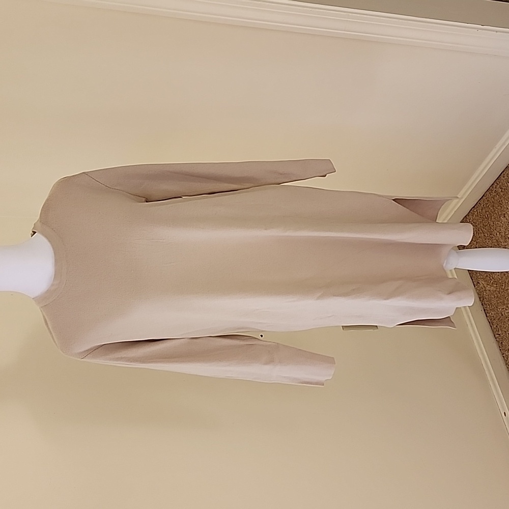 Richard Chai L/XL beige tan sweater dress.